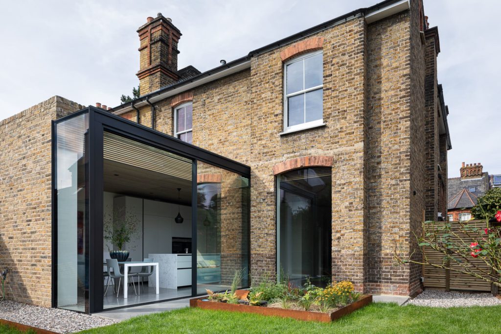 Kirkstall Road Ultraline black sliding doors installation