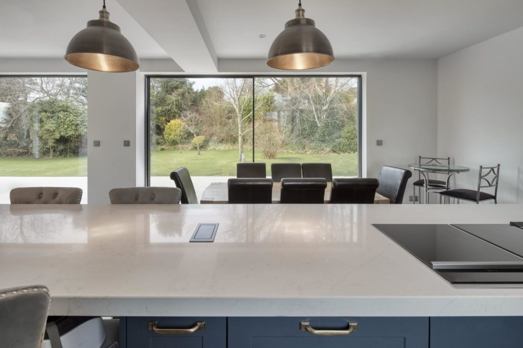 Highleaze grey aluminium Ultraline slimline sliding doors