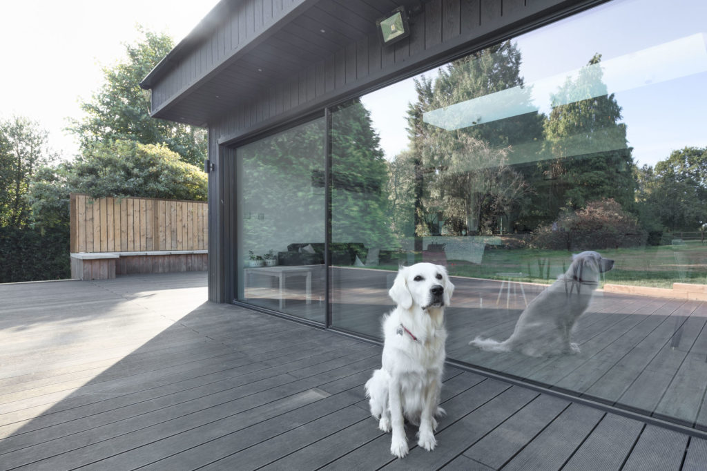 Muddy Puddle Cottage Ultraline sliding doors installation Hampshire