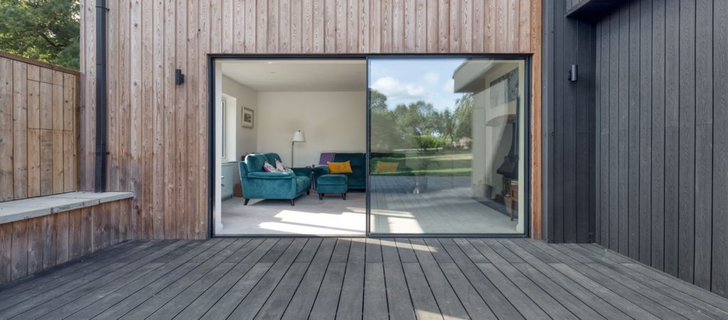 Muddy Puddle Cottage Ultraline sliding doors installation Hampshire