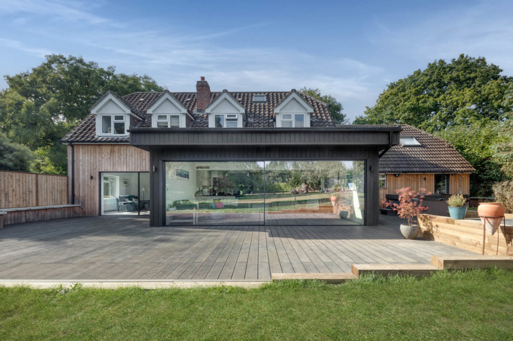 Muddy Puddle Cottage Ultraline sliding doors installation Hampshire