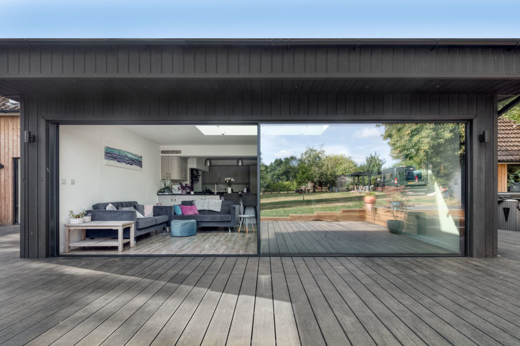 Muddy Puddle Cottage Ultraline sliding doors installation Hampshire