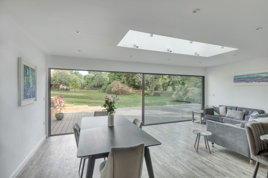 Muddy Puddle Cottage Ultraline sliding doors installation Hampshire