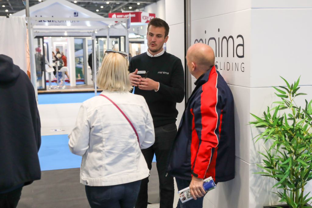 Minima Sliding Doors exhibition at Homebuilding REnovating Show London Excel 2022