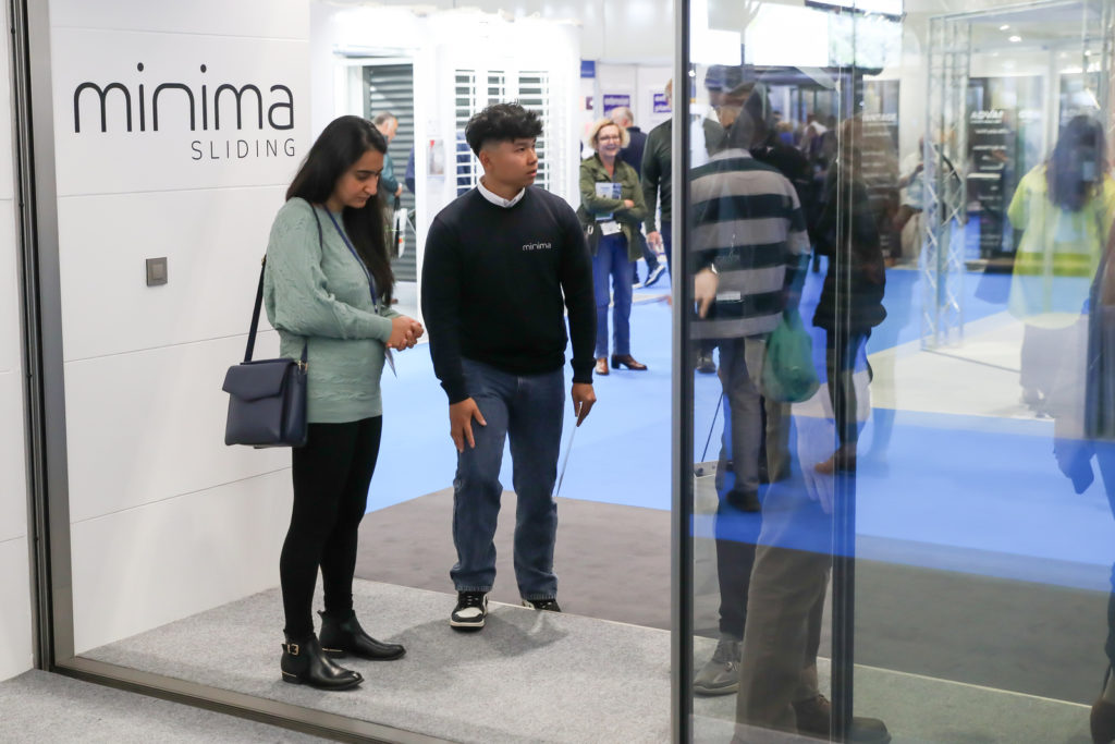 Minima Sliding Doors exhibition at Homebuilding REnovating Show London Excel 2022