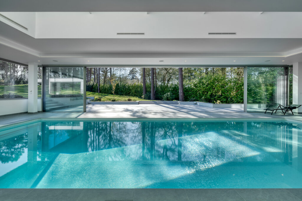 Pool house sliding doors from Minima Sliding doors installers silver sliding doors