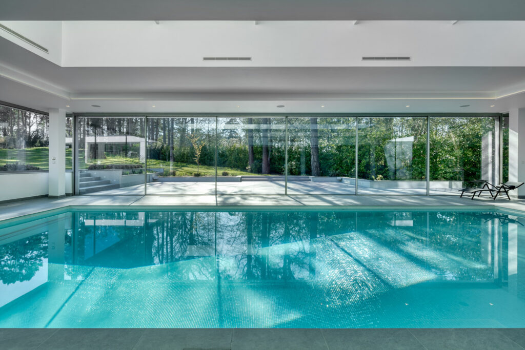 Pool house sliding doors from Minima Sliding doors installers silver sliding doors