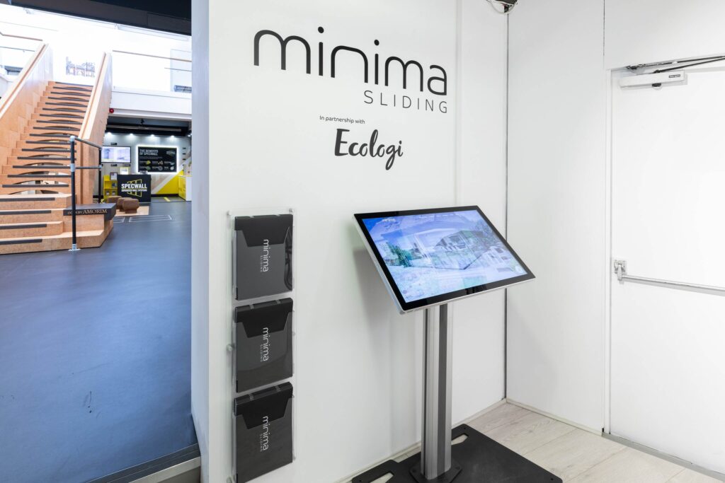 Minima sliding doors london showroom